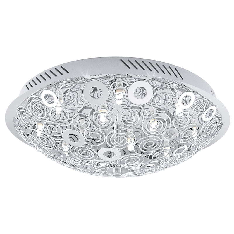 Eglo USA 90149A 12 Light Ceiling Mount, Chrome