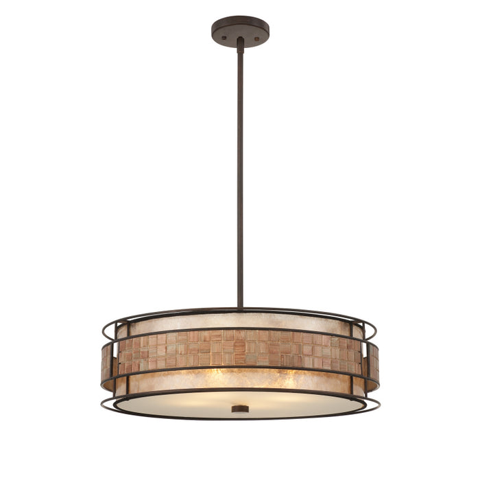 Quoizel MC8420CRC Four Light Pendant, Renaissance Copper