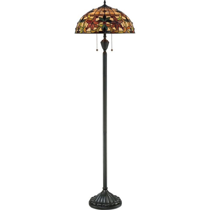 Quoizel TF878F Two Light Floor Lamp, Vintage Bronze