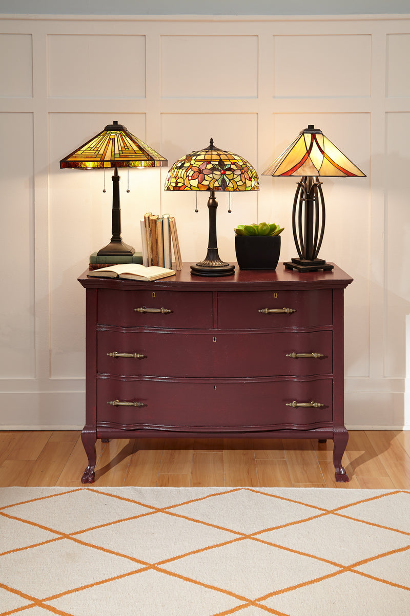 Quoizel TF878T Two Light Table Lamp, Vintage Bronze