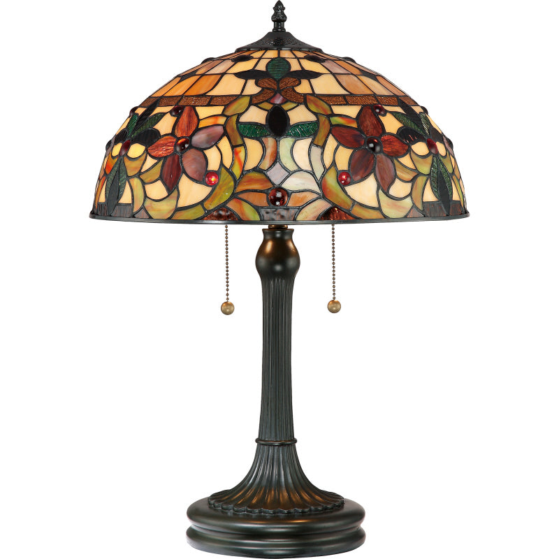 Quoizel TF878T Two Light Table Lamp, Vintage Bronze