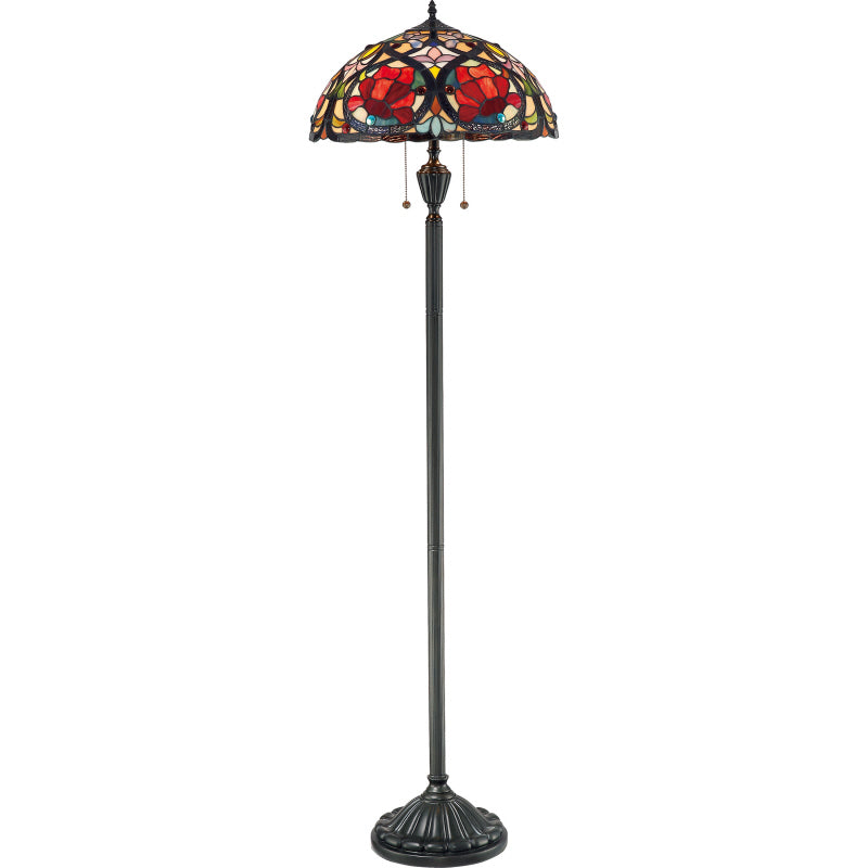 Quoizel TF879F Two Light Floor Lamp, Vintage Bronze