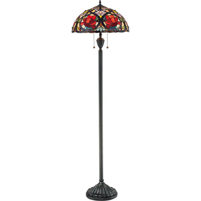 Quoizel TF879F Two Light Floor Lamp, Vintage Bronze