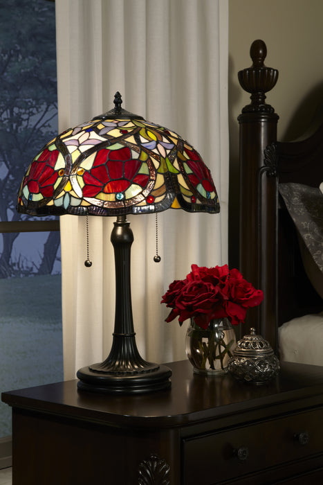 Quoizel TF879T Two Light Table Lamp, Vintage Bronze