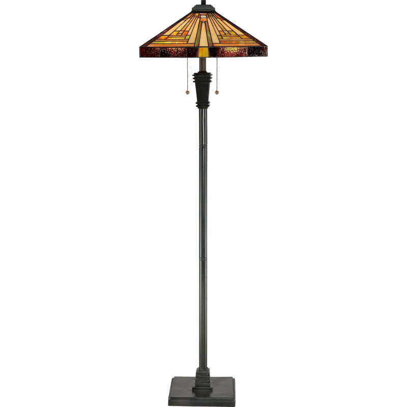 Quoizel TF885F Two Light Floor Lamp, Vintage Bronze