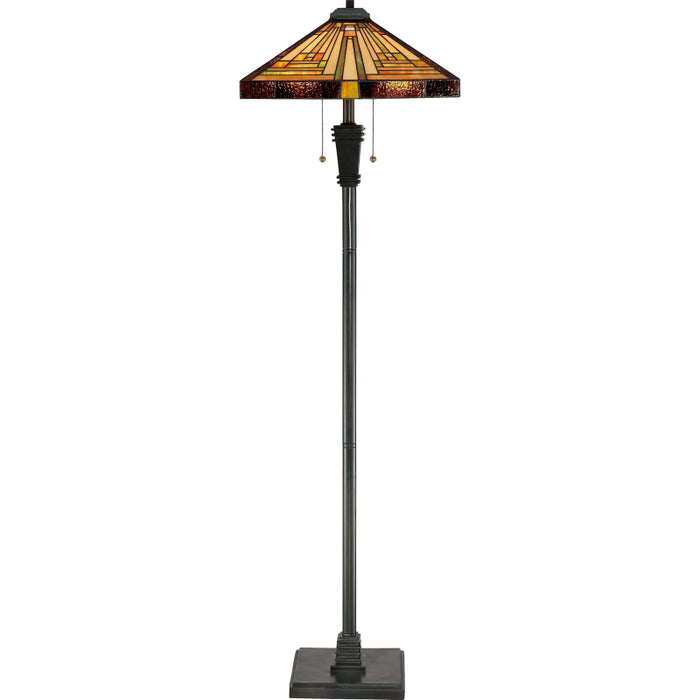 Quoizel TF885F Two Light Floor Lamp, Vintage Bronze