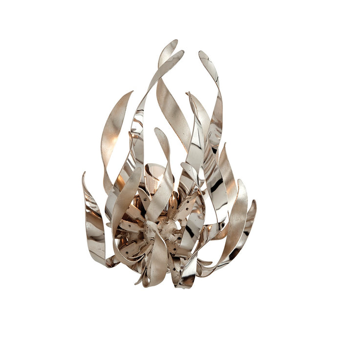 Corbett Lighting 154-11-SL/SS LED Wall Sconce, Silver Leaf