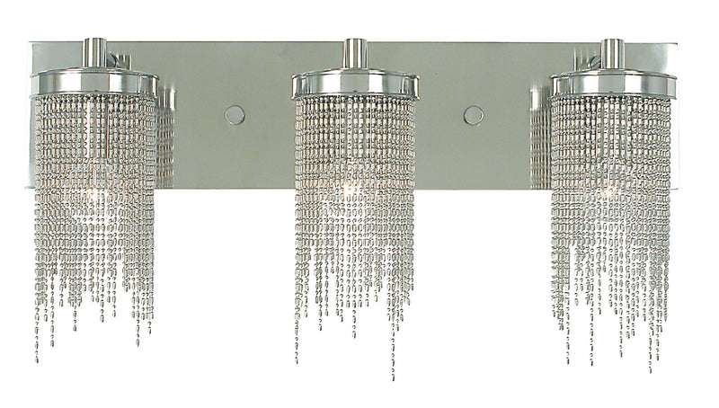 Framburg 2293 PS Three Light Wall Sconce, Polished Silver