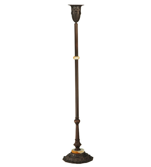 Meyda Tiffany 10842 One Light Floor Base Hardware, Mahogany Bronze/ Highlighted Craftsman Bronze