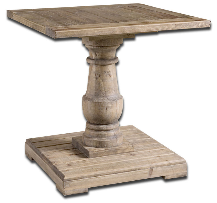 Uttermost 24252 End Table, Distressed Patina
