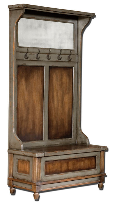 Uttermost 25561 Hall Tree, Aged Brass