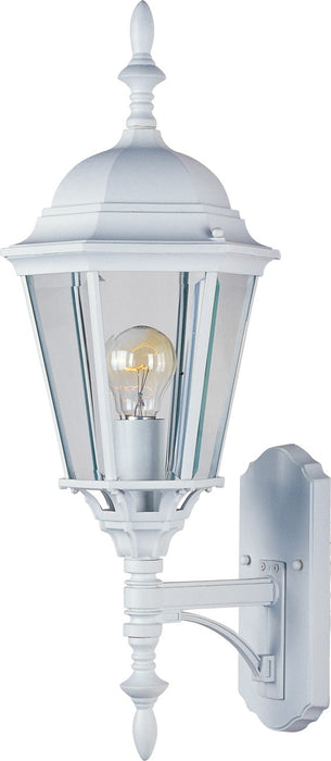 Maxim 1003WT One Light Outdoor Wall Lantern, White