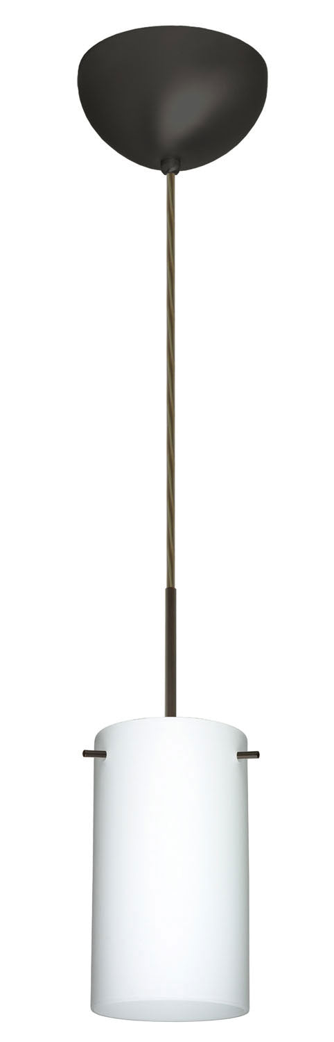 Besa 1BC-440407-BR One Light Pendant, Bronze