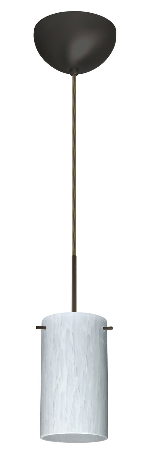 Besa 1BC-440419-BR One Light Pendant, Bronze