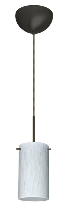 Besa 1BC-440419-BR One Light Pendant, Bronze
