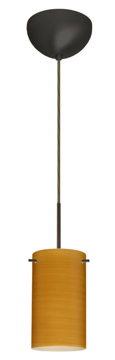Besa 1BC-4404OK-BR One Light Pendant, Bronze