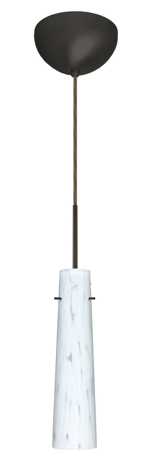 Besa 1BC-567419-BR One Light Pendant, Bronze