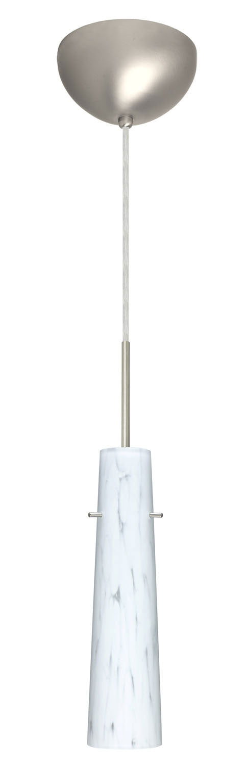 Besa 1BC-567419-SN One Light Pendant, Satin Nickel