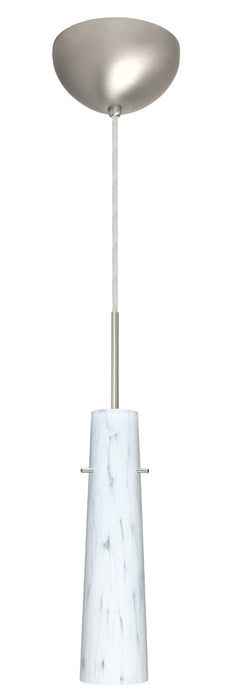 Besa 1BC-567419-SN One Light Pendant, Satin Nickel