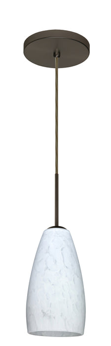 Besa 1BT-150919-BR One Light Pendant, Bronze