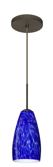 Besa 1BT-150986-BR One Light Pendant, Bronze