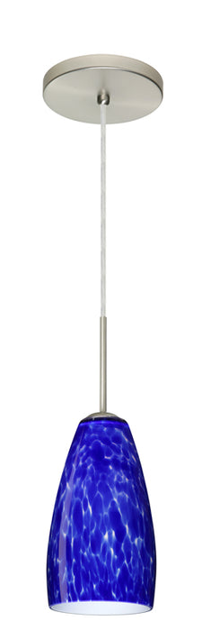 Besa 1BT-150986-SN One Light Pendant, Satin Nickel