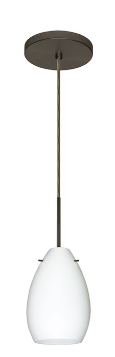 Besa 1BT-171307-BR One Light Pendant, Bronze