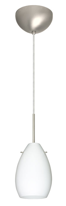 Besa 1BT-171307-SN One Light Pendant, Satin Nickel