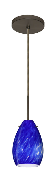 Besa 1BT-171386-BR One Light Pendant, Bronze