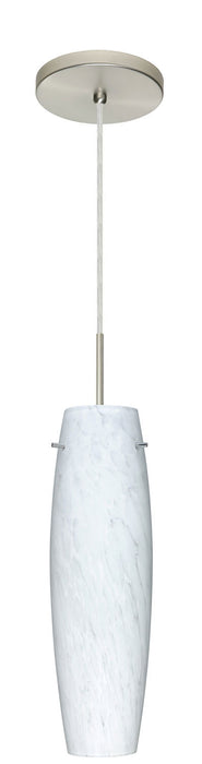 Besa 1BT-412119-SN One Light Pendant, Satin Nickel