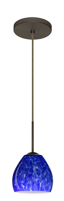 Besa 1BT-412286-BR One Light Pendant, Bronze