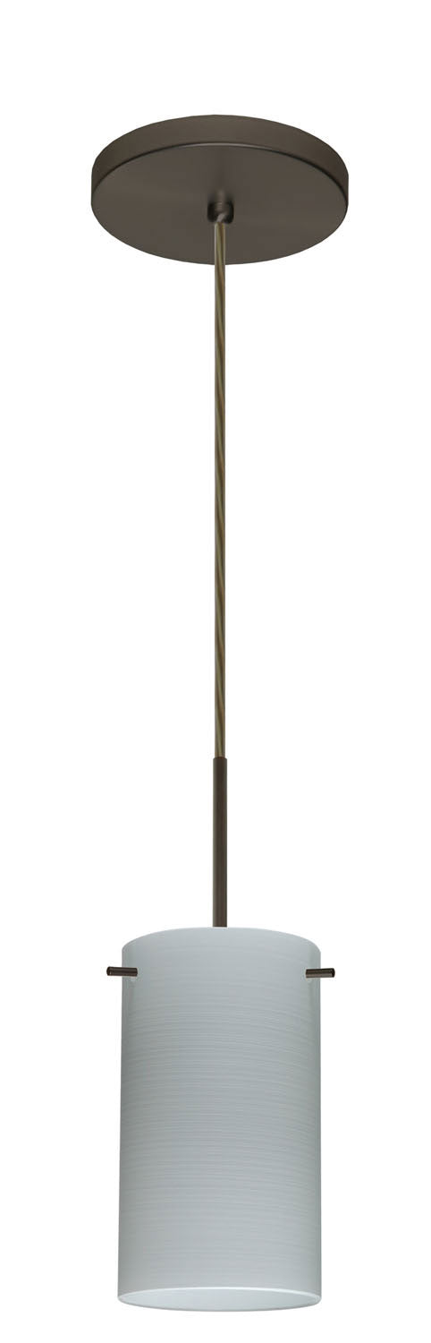 Besa 1BT-4404KR-BR One Light Pendant, Bronze
