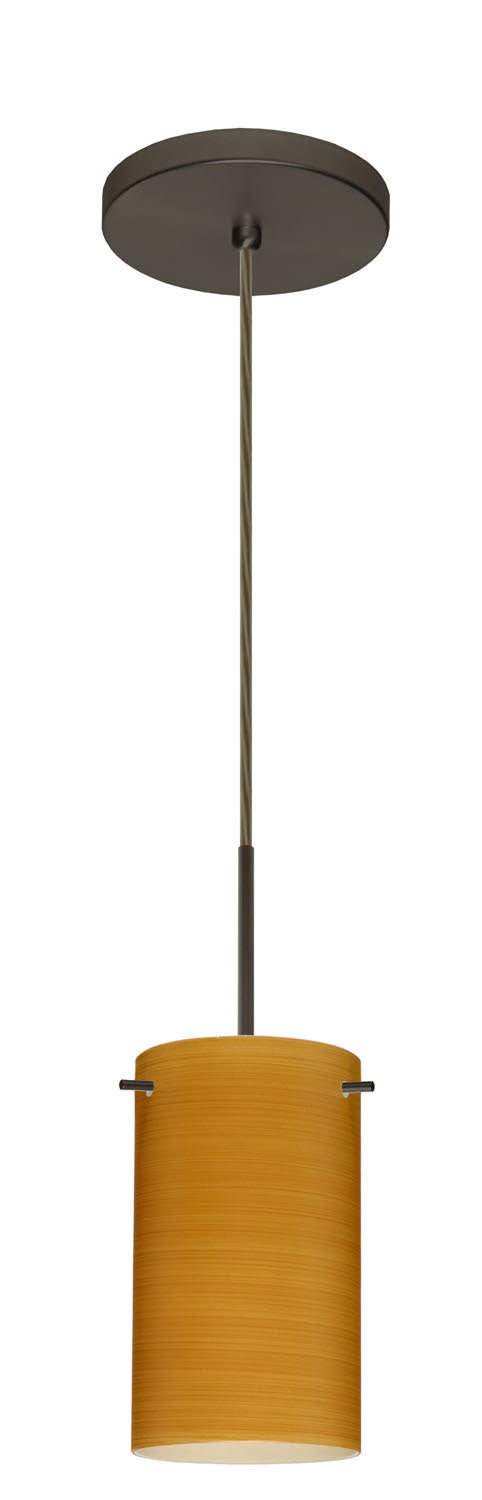 Besa 1BT-4404OK-BR One Light Pendant, Bronze