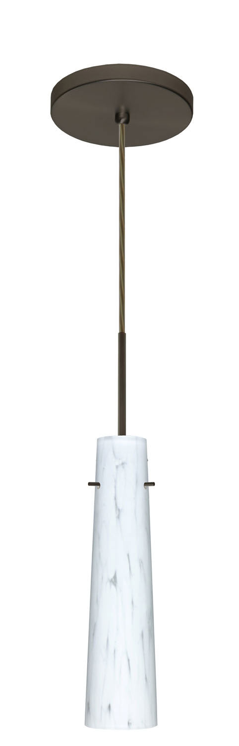 Besa 1BT-567419-BR One Light Pendant, Bronze