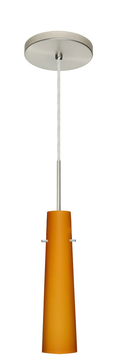 Besa 1BT-567480-SN One Light Pendant, Satin Nickel