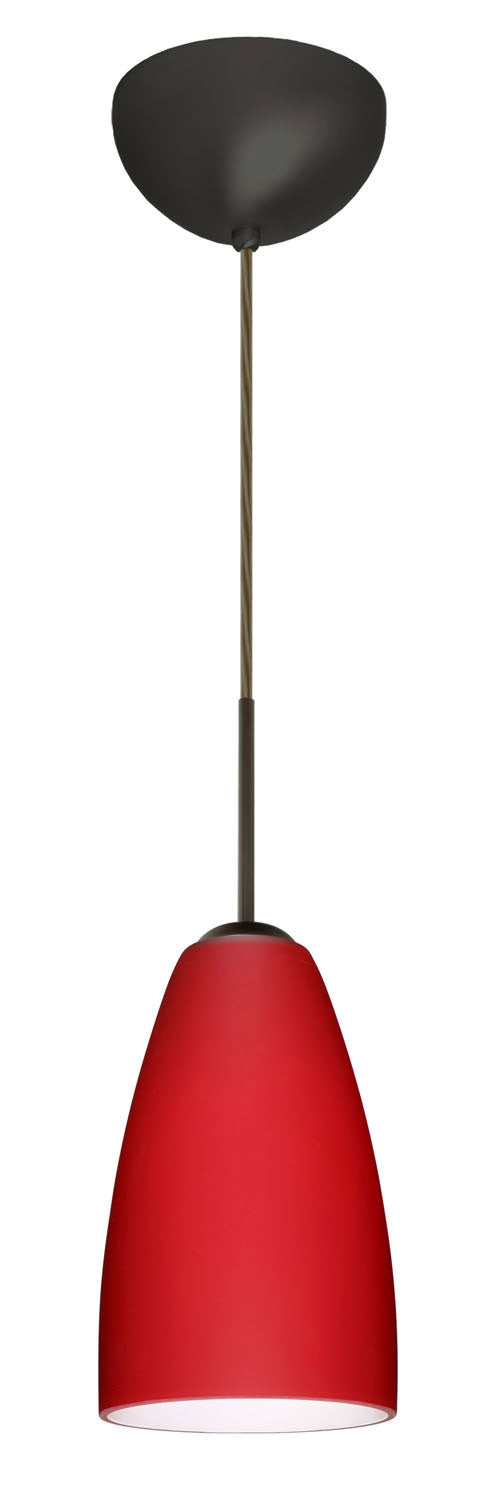 Besa 1JC-1511RM-BR One Light Pendant, Bronze