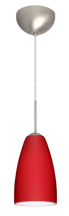 Besa 1JC-1511RM-SN One Light Pendant, Satin Nickel