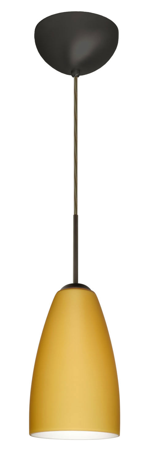 Besa 1JC-1511VM-BR One Light Pendant, Bronze
