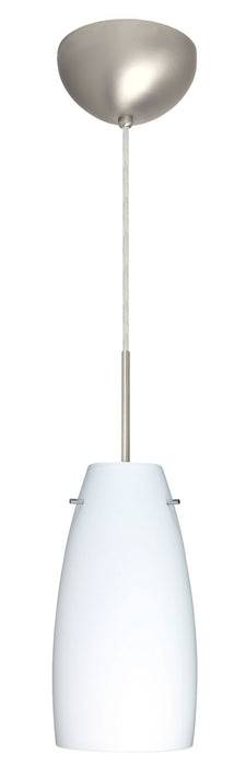 Besa 1JC-151207-SN One Light Pendant, Satin Nickel