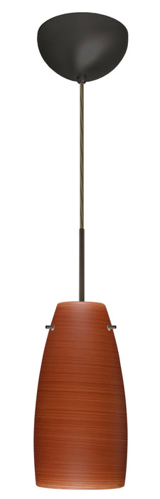 Besa 1JC-1512CH-BR One Light Pendant, Bronze