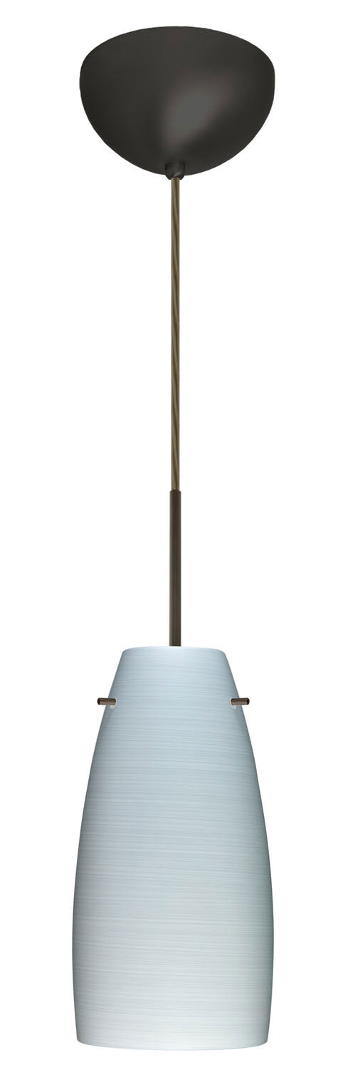 Besa 1JC-1512KR-BR One Light Pendant, Bronze