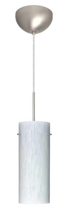 Besa 1JC-412319-SN One Light Pendant, Satin Nickel