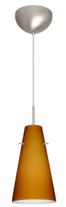 Besa 1JC-412480-SN One Light Pendant, Satin Nickel