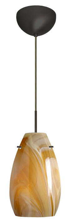 Besa 1JC-4126HN-BR One Light Pendant, Bronze