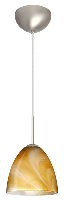 Besa 1JC-4470HN-SN One Light Pendant, Satin Nickel