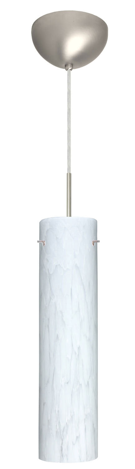 Besa 1JC-722419-SN One Light Pendant, Satin Nickel