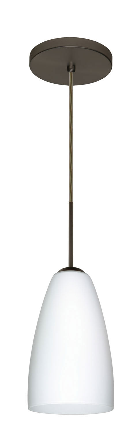 Besa 1JT-151107-BR One Light Pendant, Bronze