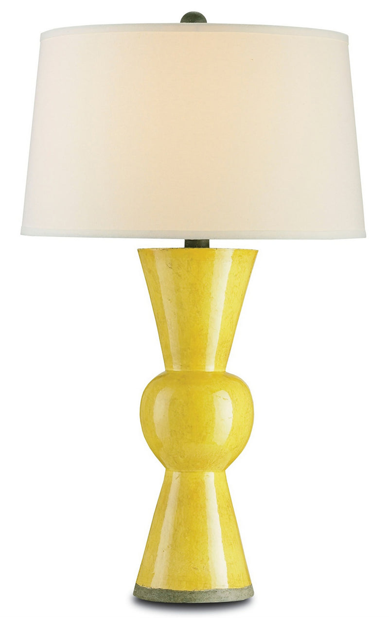 Currey and Company 6382 One Light Table Lamp, Yellow