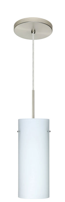 Besa 1JT-412307-SN One Light Pendant, Satin Nickel