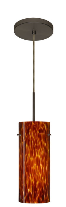 Besa 1JT-412318-BR One Light Pendant, Bronze